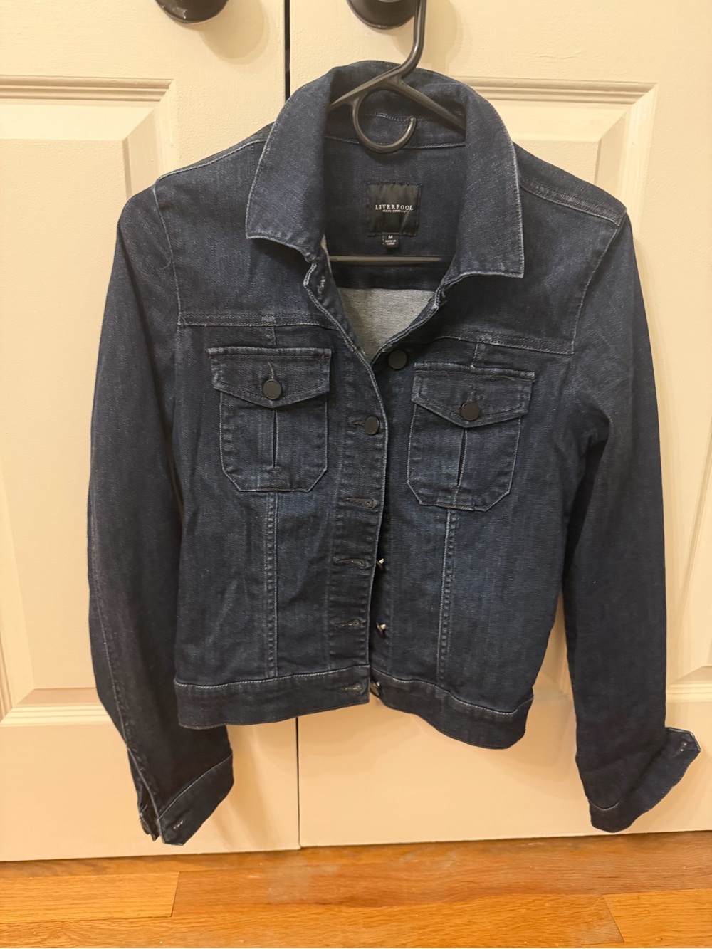 Liverpool Jeans Company Dark Blue Denim Jacket with Button Pockets